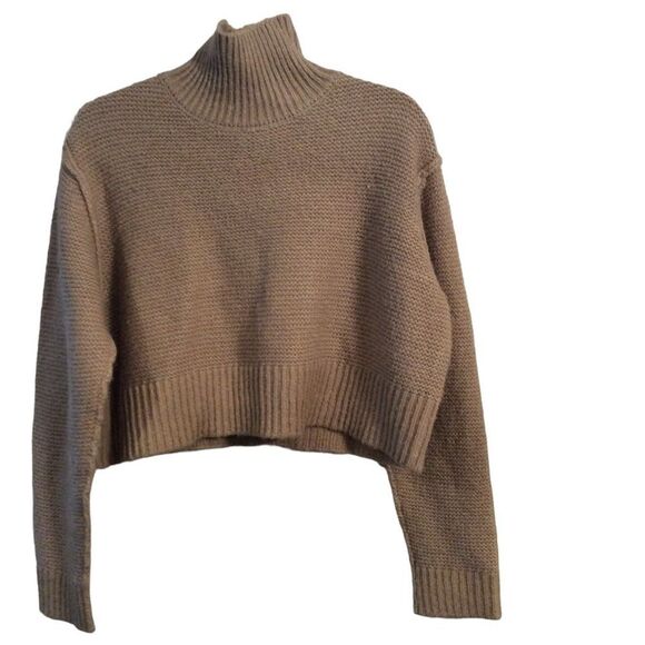 Elodie Mock Neck Crop Sweater Pull over sweater XL womens - Picture 1 of 4